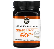 Manuka Doctor, мед манука из разнотравья, MGO 60+, 500 г (17,6 унции)