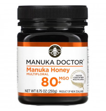 Manuka Doctor, мед манука из разнотравья, MGO 80+, 250 г (8,75 унции)