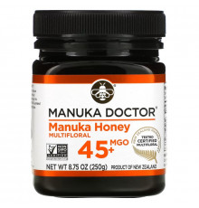 Manuka Doctor, мед манука из разнотравья, MGO 45+, 250 г (8,75 унции)