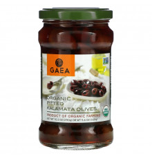Gaea Органические оливки Каламата без косточек 102 унций (290 г)