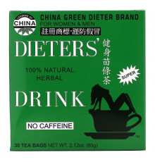 Uncle Lee&#x27;s Tea, Legends of China, натуральный диетический травяной напиток, без кофеина, 30 чайных пакетиков, 69 г
