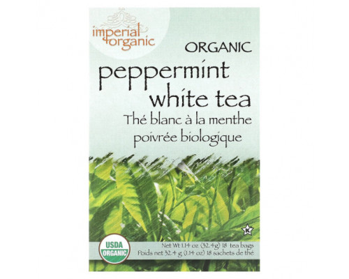 Травяные сборы и чаи Uncle Lee's Tea, Imperial Organic, белый чай с перечной мятой, 18 чайных пакетиков, 32,4 г (1,14 унции) Травяные сборы и чаи Uncle Lee's Tea, Imperial Organic, белый чай с перечной мятой, 18 чайных пакетиков, 32,4 г (1,14 унции)