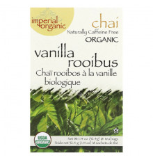 Травяные сборы и чаи Uncle Lee's Tea, Imperial Organic Vanilla Rooibos Chai, без кофеина, 18 чайных пакетиков, 32,4 г (1,14 унции)