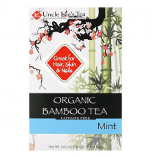 Травяные сборы и чаи Uncle Lee's Tea, Органический бамбуковый чай, мята, без кофеина, 18 чайных пакетиков, 28,8 г (1,02 унции)