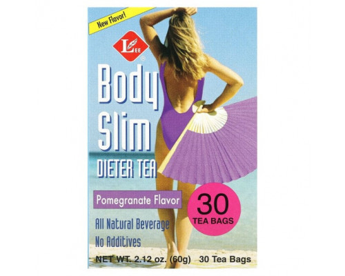 Травяные сборы и чаи Uncle Lee's Tea, Body Slim Dieter Tea, гранат, 30 чайных пакетиков, 60 г (2,12 унции) Травяные сборы и чаи Uncle Lee's Tea, Body Slim Dieter Tea, гранат, 30 чайных пакетиков, 60 г (2,12 унции)