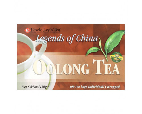 Травяные сборы и чаи Uncle Lee's Tea, Legends of China, чай улун, 100 чайных пакетиков, 160 г (5,64 унции) Травяные сборы и чаи Uncle Lee's Tea, Legends of China, чай улун, 100 чайных пакетиков, 160 г (5,64 унции)