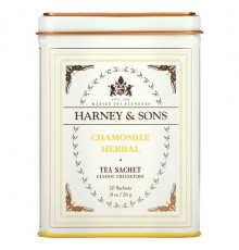 Травяные сборы и чаи Harney & Sons, Качественные сорта чая, ромашковый травяной чай, 20 саше, 26 г (0,9 унции)