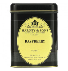 Травяные сборы и чаи Harney & Sons, травяной чай с малиной, без кофеина, 112 г (4 унции)