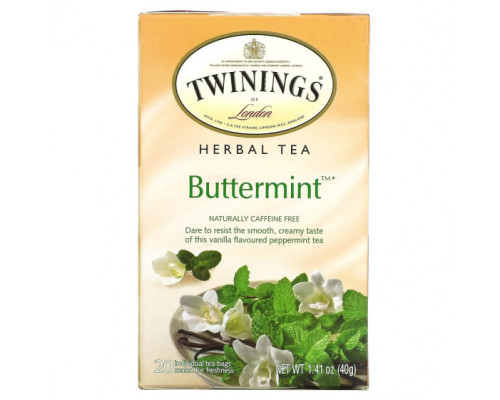 Травяные сборы и чаи Twinings, травяной чай, апельсин и корица, без кофеина, 20 чайных пакетиков в индивидуальной упаковке, 40 г (1,41 унции) Травяные сборы и чаи Twinings, травяной чай, апельсин и корица, без кофеина, 20 чайных пакетиков в индивидуальной упаковке, 40 г (1,41 унции)