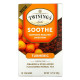 Twinings, Успокаивающий травяной чай, куркума, апельсин и анис звездчатый, без кофеина, 18 пакетиков по 1,27 унц. (36 г)