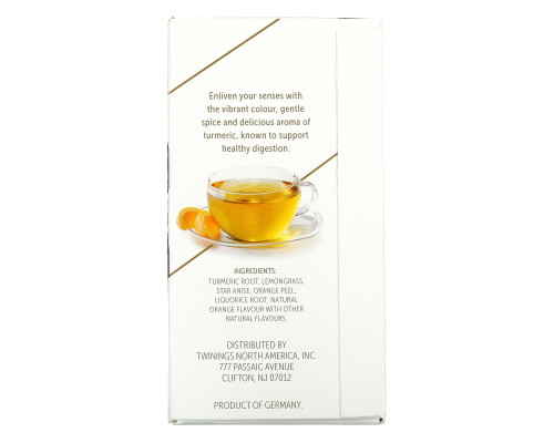 Twinings, Успокаивающий травяной чай, куркума, апельсин и анис звездчатый, без кофеина, 18 пакетиков по 1,27 унц. (36 г) Twinings, Успокаивающий травяной чай, куркума, апельсин и анис звездчатый, без кофеина, 18 пакетиков по 1,27 унц. (36 г)