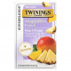 Травяные сборы и чаи Twinings, Focus Herbal Tea, травяной чай с женьшенем, манго и ананасом, без кофеина, 18 чайных пакетиков, 27 г (0,95 унции)