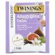 Травяные сборы и чаи Twinings, Calm, адаптогены, травяной чай со вкусом инжира и ванили, без кофеина, 18 чайных пакетиков, 36 г (1,27 унции)