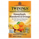 Травяные сборы и чаи Twinings, травяной чай, ханибуш, мандарин и апельсин, без кофеина, 20 чайных пакетиков в индивидуальной упаковке, 40 г (1,41 унции)