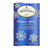 Травяные сборы и чаи Twinings, Травяной чай, Winter Spice, без кофеина, 20 чайных пакетиков, 40 г (1,41 унции)