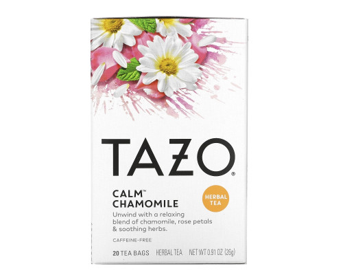 Tazo Teas Травяной чай Успокаивающая ромашка Без кофеина 20 фильтр-пакетов 091 унции (26 г) Tazo Teas Травяной чай Успокаивающая ромашка Без кофеина 20 фильтр-пакетов 091 унции (26 г)