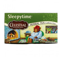 Травяные сборы и чаи Celestial Seasonings, Sleepytime, травяной чай, без кофеина, 20 чайных пакетиков, 29 г (1,0 унции)