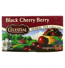 Травяные сборы и чаи Celestial Seasonings, Травяной чай, Черная вишня, без кофеина 20 чайных пакетиков, 1.6 унции (44 г)