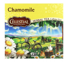 Травяные сборы и чаи Celestial Seasonings, травяной чай, ромашка, без кофеина, 40 чайных пакетиков по 51 г (1,8 унции)
