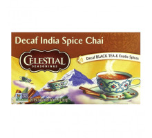 Травяные сборы и чаи Celestial Seasonings, черный чай с экзотическими специями, индийский чай со специями, без кофеина, 20 чайных пакетиков, 61 г (2,1 унции)