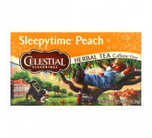 Травяные сборы и чаи Celestial Seasonings, Sleepytime, травяной чай, без кофеина, персик, 20 чайных пакетиков, 29 г (1,0 унция)