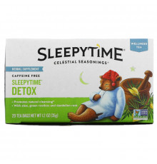 Celestial Seasonings, Оздоравливающий чай, детокс на сон грядущий, без кофеина, 20 чайных пакетиков, 1,2 унции (35 г)
