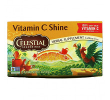 Травяные сборы и чаи Celestial Seasonings, травяная добавка, с витамином C, без кофеина, 20 чайных пакетиков, 47 г (1,6 унции)
