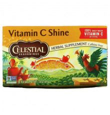 Травяные сборы и чаи Celestial Seasonings, травяная добавка, с витамином C, без кофеина, 20 чайных пакетиков, 47 г (1,6 унции)