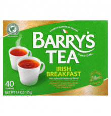 Травяные сборы и чаи Barry's Tea, чай «Ирландский завтрак», 40 чайных пакетиков, 125 г (4,4 унции)