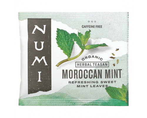 Травяные сборы и чаи Numi Tea, Organic Herbal Teasan, марокканская мята, без кофеина, 18 чайных пакетиков, 39,6 г (1,40 унции) Травяные сборы и чаи Numi Tea, Organic Herbal Teasan, марокканская мята, без кофеина, 18 чайных пакетиков, 39,6 г (1,40 унции)