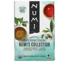 Травяные сборы и чаи Numi Tea, Органический чаи, чаи и травяные сборы, коллекция Numi, 16 чайных пакетиков без ГМО, 1,26 унц. (34,7 г)