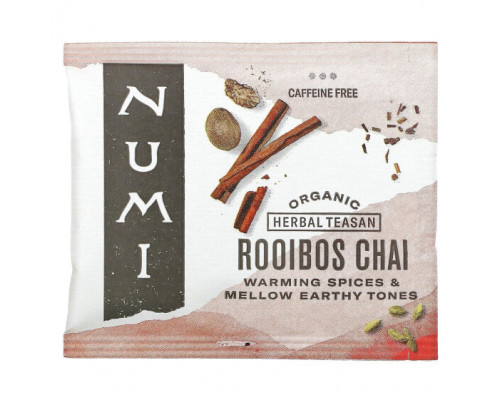 Травяные сборы и чаи Numi Tea, Organic Herbal Teasan, чай ройбуш, без кофеина, 18 чайных пакетиков, 48,6 г (1,71 унции) Травяные сборы и чаи Numi Tea, Organic Herbal Teasan, чай ройбуш, без кофеина, 18 чайных пакетиков, 48,6 г (1,71 унции)