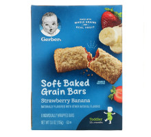 Gerber, Cereal Bars, Strawberry Banana, Toddler, 8 Bars, 5.5 oz (156 g)
