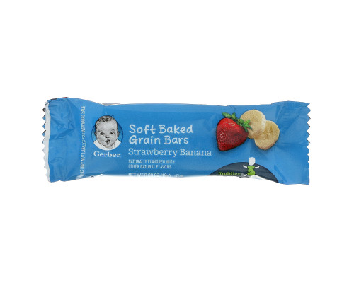Gerber, Cereal Bars, Strawberry Banana, Toddler, 8 Bars, 5.5 oz (156 g) Gerber, Cereal Bars, Strawberry Banana, Toddler, 8 Bars, 5.5 oz (156 g)