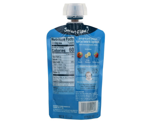 Gerber, Smart Flow, Apple, Strawberry, Banana, 3.5 oz (99 g) Gerber, Smart Flow, Apple, Strawberry, Banana, 3.5 oz (99 g)