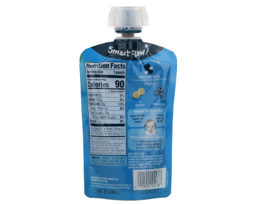 Gerber, Smart Flow, 12+ Months, Banana, Blueberry, 3.5 oz (99 g) Gerber, Smart Flow, 12+ Months, Banana, Blueberry, 3.5 oz (99 g)