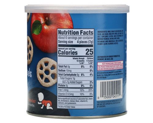 Gerber, Teether Wheels, Crawler 8+Months, Apple Harvest, 1.48 oz (42 g) Gerber, Teether Wheels, Crawler 8+Months, Apple Harvest, 1.48 oz (42 g)