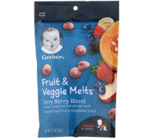 Gerber, Fruit & Veggie Melts, Very Berry Blend, Crawler 8+ Months, 1.0 oz (28 g)