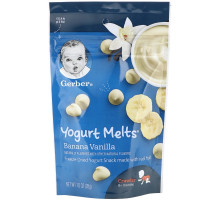 Gerber, Yogurt Melts, Banana Vanilla, 1 oz (28 g)