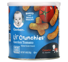 Gerber Graduates Lil' Crunchies Садовые томаты  для малышей умеющих ползать 1.48 унции (42 г.)