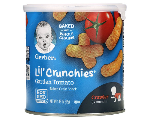 Gerber Graduates Lil' Crunchies Садовые томаты для малышей умеющих ползать 1.48 унции (42 г.) Gerber Graduates Lil' Crunchies Садовые томаты для малышей умеющих ползать 1.48 унции (42 г.)