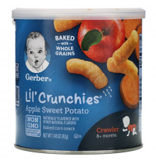 Gerber, Lil' Crunchies, Apple, Sweet Potato, Crawler, 1.48 oz (42 g)