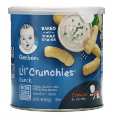 Gerber, Lil' Crunchies, Ranch, Crawler, 1.48 oz (42 g)