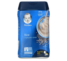 Gerber, Рисовая каша, однозерновая, 8 унций (227 г)