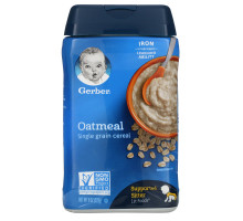 Gerber, Овсяная каша из одного вида злаков, 8 унций (227 г)