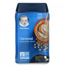 Gerber, Овсяная каша из одного вида злаков, 8 унций (227 г)