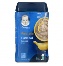 Gerber, Probiotic Oatmeal Cereal, Banana,  8 oz (227 g)