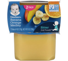 Gerber, Banana Orange Medley, 2 Packs, 4 oz (113 g) Each