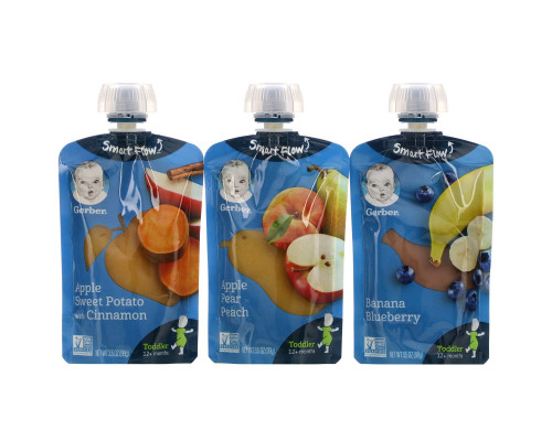 Gerber, Value Pack, 12+ Months, Favorite Fruit & Veggie, 9 Pouches, 3.5 oz (99 g) Each Gerber, Value Pack, 12+ Months, Favorite Fruit & Veggie, 9 Pouches, 3.5 oz (99 g) Each