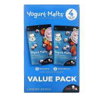 Gerber, Yogurt Melts, 8+ Months, Strawberry & Mixed Berries,  4 Packs, 1.0 oz (28 g) Each